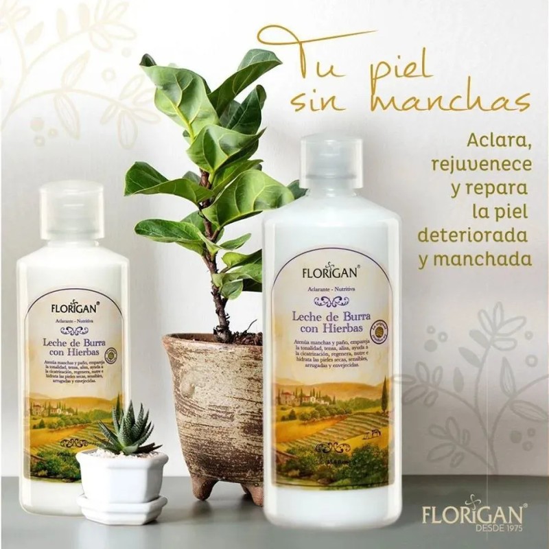 Aclarante Nutritiva Leche De Burra Con Hierbas 1lt. Florigan