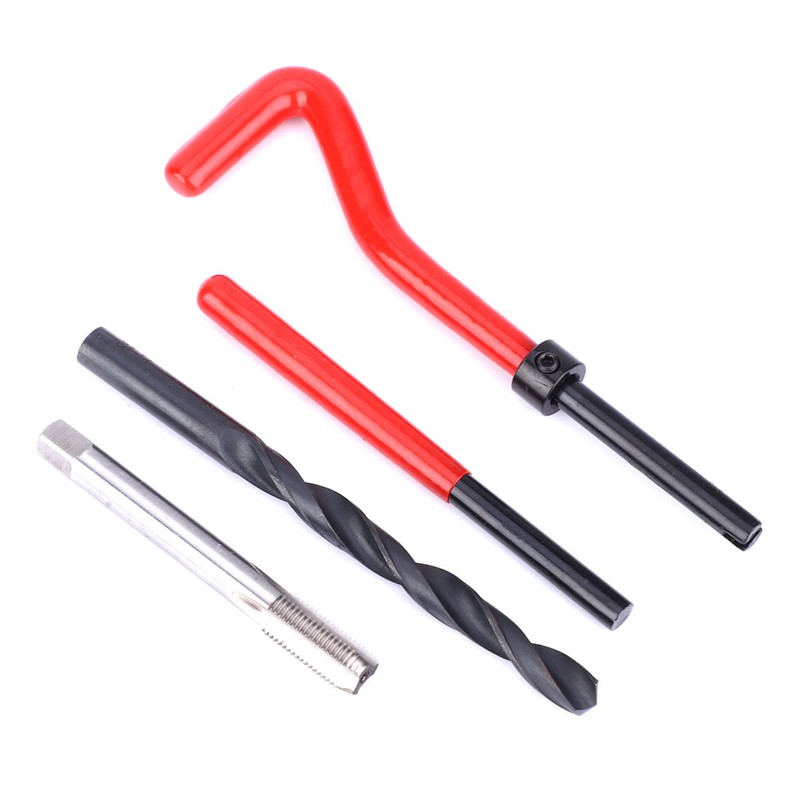 20 Pcs Thread Repair Kit M8x1 Stainless Steel Rethreading Tap