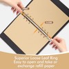 Skycase A5 Ring Binder Refillable - Black with Brown Refill