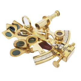 The New Antique Store Brass Pocket Sextant London Solid Brass Sextant marine Gift Astrolabe