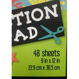 Crayola Top Flight paper Construction Paper Pad 9"X12"- 96 Sheets