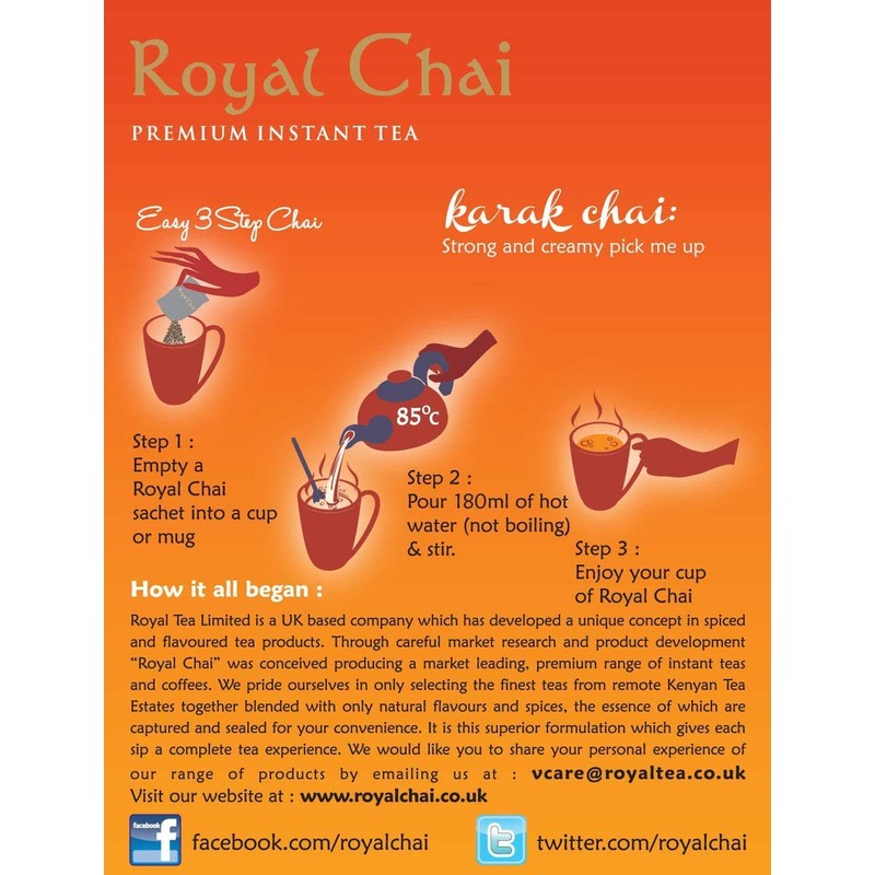 Royal Chai Karak Chai Sweetened 200g (Pack of 4) –