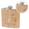Spruchreif Stainless Steel Hip Flask with Engraving, Gift for Hiking,