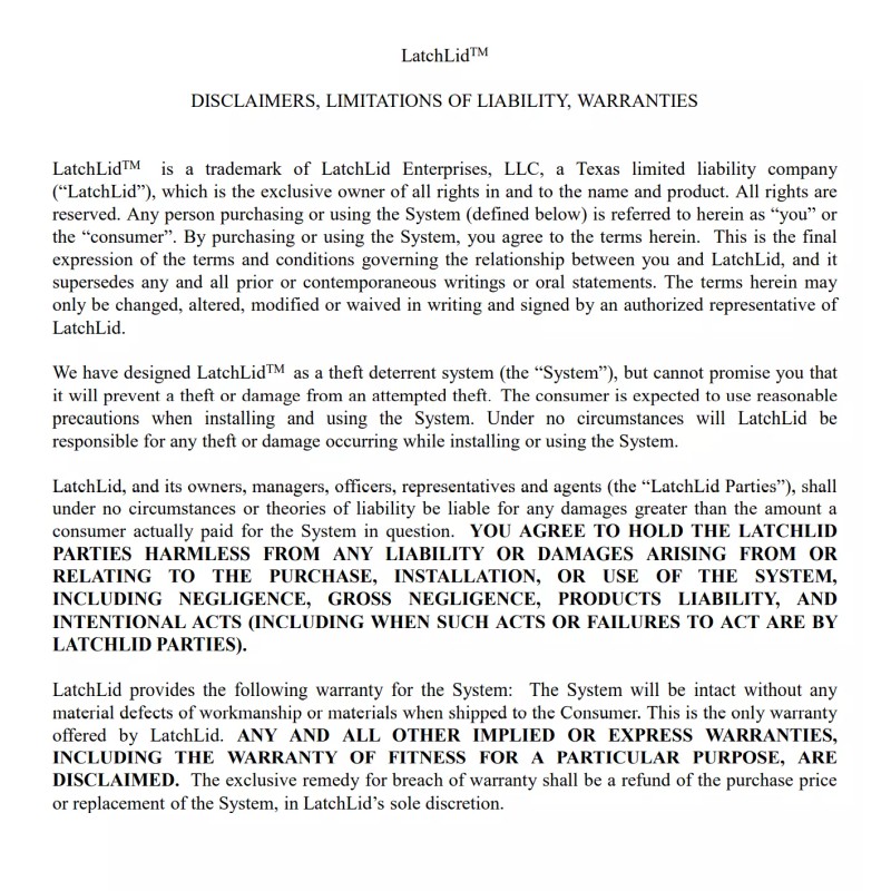 LatchLid Tail Light Theft Deterrent 2015-2020 Ford F150 Pickup