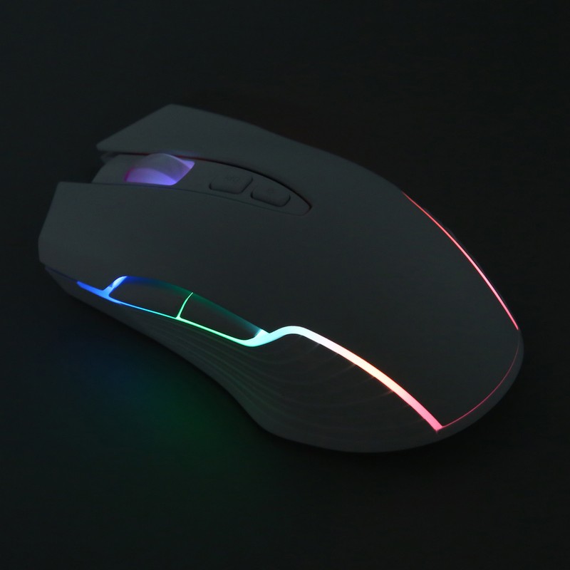 Wireless Mouse 2.4G Rechargeable USB RGB Professional Grade Optical Sensor