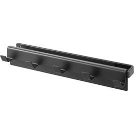 Yamazaki 10071 Smart Smart Smart Wall Hanger That Can Be Inserted into Color Box, 5 Hooks, Black, W10.8 x D2.4 x H1.7 inches (27.5 x 6 x 4.2 cm)