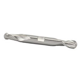 Drill America 1/4" X 3/8" High Speed Steel 4 Flute Double End End Mill, DWC Series