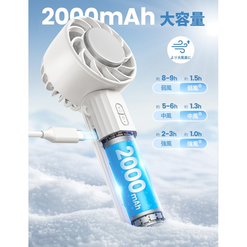 [Cooling Plate Instantaneous Cooling] Handy Fan, Handheld Fan, Lamicall, Foldable,