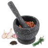 Mortar and Pestle, Grinding Bowl with Rod Hammer, Sauce, Garlic