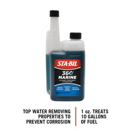 STA-BIL 360 Marine Ethanol Treatment & Fuel Stabilizer - Prevents Rust and Corrosion, Helps Clean Fuel System For Improved In-Season Performance, Treats Up To 320 Gallons, 32oz (22240) , Blue