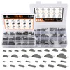 HASAOMOI 375pcs Metric Woodruff Key Assortment Kit, include 200pcs Semicircle