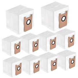 10 Pack T20+ Dust Bags Replacement Compatible with Airrobo T20+ Robot Vacuum Cleaner Accessories Replaceable Dust Bag Self-Empty Station Dirt Disposal Bags
