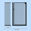 59" Tall Extra Tall Cat Gate for Doorways 41.4"-45.3" Wide