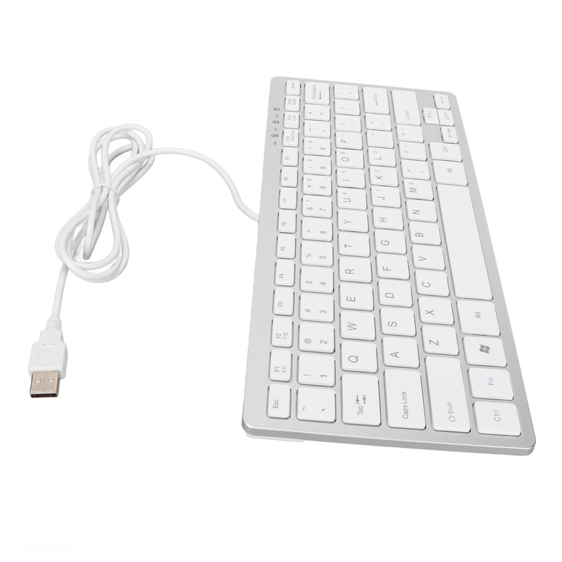 USB Wired Keyboard 78 Keys Ultra Thin Mini Portable Anti