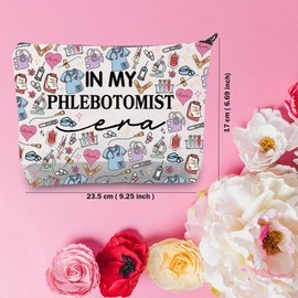 TSOTMO Phlebotomist Gift Phlebotomy Tech Gift Phlebotomy Nurse Gift In My Phlebotomist Era Makeup Bag for Phlebotomist (Phlebotomist Bag)