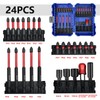 NORTOOLS 24PCS Impact Screwdriver bit Set Phillips, Pozi,Hex Shank S2