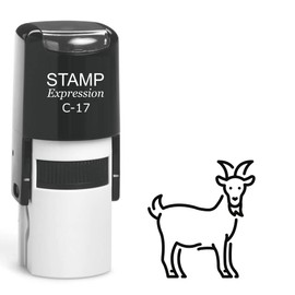 stampexpression - Hammer with a Nail Outline Self Inking Rubber Stamp - Black Ink (A-62895)