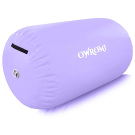 Inflatable Gymnastics Air Barrel - Inflatable Air Spot Tumbler Backbend Trainer Air Roller Tumbling Mat with Electric Pump, Inflatable Gymnastics Springboard Back Handspring Equipment