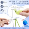 Dreyoo Needle Threader Set for Hand Sewing, 2 Large Automatic