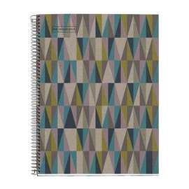 Miquelrius - A4 notebook, 7 mm ruled notebook, 100% recycled paper notebook 80 g/m², recycled notebook with 80 sheets of one color, spiral, ruled notebook, Eco Rhombus