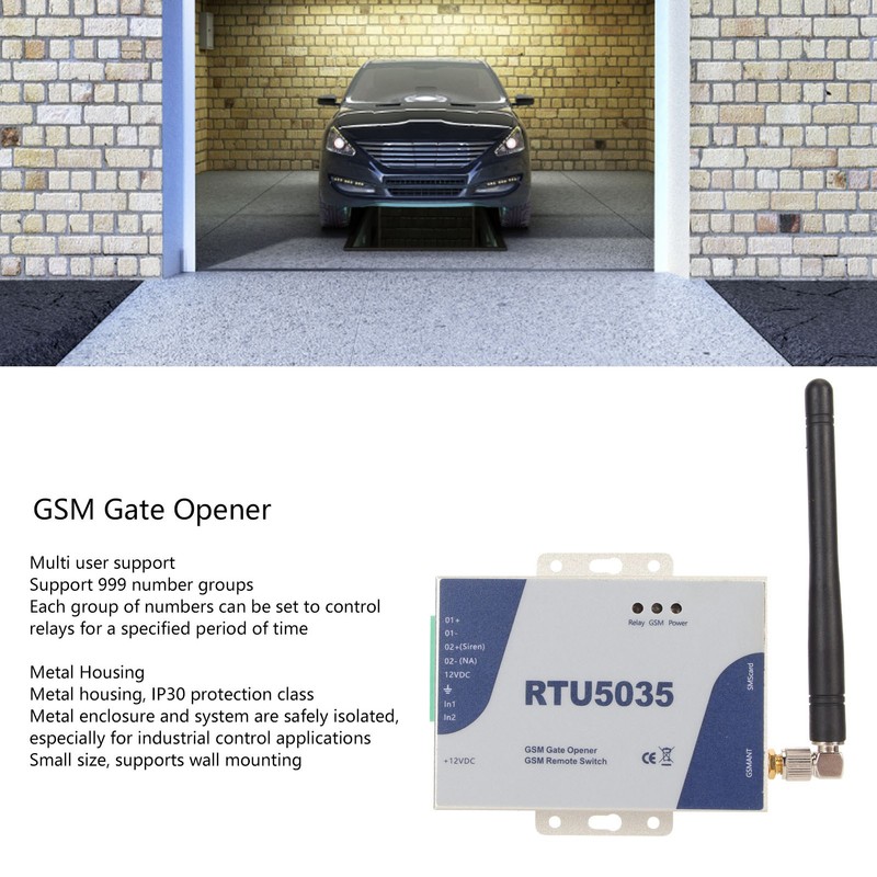 GSM Gate Opener RTU5035 GSM Mobile Phone Access Controller WiFi