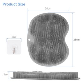 Fefod Foot Washer Bath Massage Pad with Non-Slip Suction Cups, Foot Brush Washer, Foot Washer Shower for Cleaning Feet Exfoliating No Bend, Foot Bath Foot Massager Shower Foot Wash Mat Foot Massager