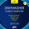 Glisten Dishwasher Cleaner, Removes Limescale, Rust, Buildup, and Grease, Lemon
