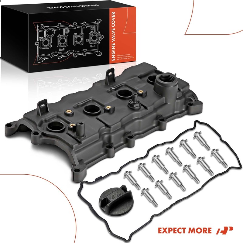A-Premium QR25DE Engine Valve Cover with Gasket, Oil Cap &