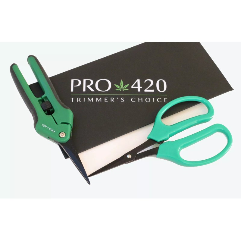 PRO 420 Bud Trimming Scissors-2 PACK-Spring Loaded & Bonsai Scissors