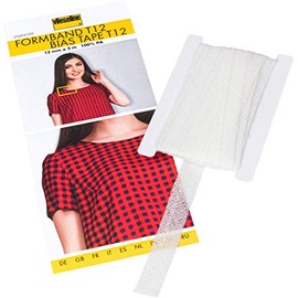 Vilene Iron-on Bias Tape: 5m x 12mm: White