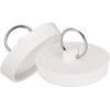 Adyawen Rubber Sink Plug, Drain Stopper White,Hanging Ring for Bathtub