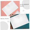 ABOOFAN 4pcs Thin Aluminum Crafting Plates Blank Rectangle Engraving for