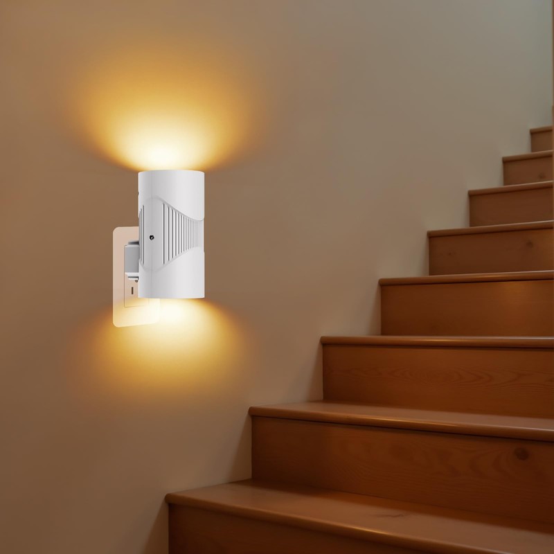 AUAUY Pack of 2 Night Light Socket with Motion Sensor