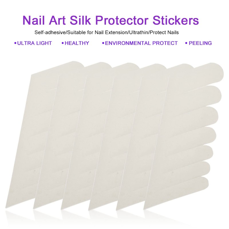Silk Nail Wrap, Self Adhesive Nail Reinforce Wrapping UV Gel