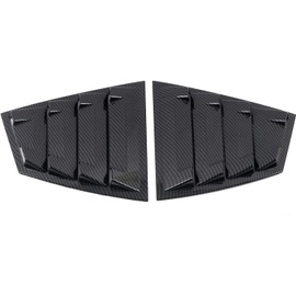 Acdeyaca Rear Side Window Louvers Compatible with Subaru WRX STi 2015-2021, Air Vent Scoop Shades Cover Blinds (Carbon Fiber Pattern, Rear Side)