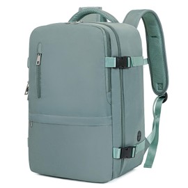 Hayayu Ryanair Hand Luggage 40 x 20 x 25 Small Hand Luggage Backpack for Backpack Hand Luggage Aeroplane Travel Backpack with Laptop Compartment Anti-Theft Bag for Weekender Short Tirp, Greygreen,