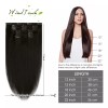 Windtouch Extensiones De Cabello 22in Negro #1b 70gr