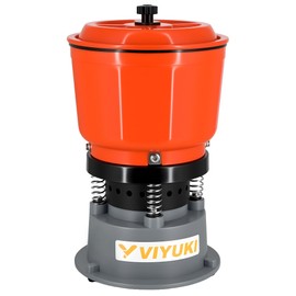 VIYUKI 9LBS Vibratory Tumbler Polishing Machine for Rocks/Metal Parts/Screw