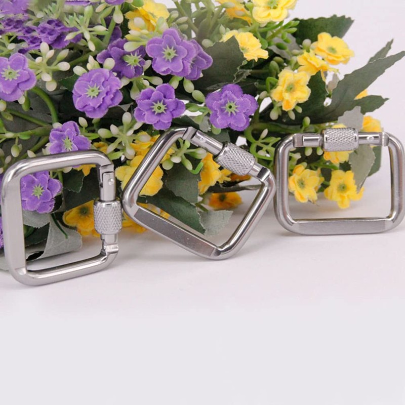 ifundom 3pcs Stainless Steel Square Quick Link Heavy Duty Locking