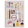 Nakabayashi 65602 Logical W Ring Notebook, Pen Holder, A5, Cosmetics