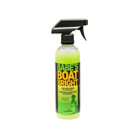 Babe's Boat Care Boat Bright Spray Wax Cleaner with UV Protectant | 1 Pint Non-Abrasive Water Repellant Boat Cleaner Spray for Gelcoat, Fiberglass, Metal, and Glass Surfaces | Made in the USA