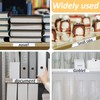 COMNICO Pack of 10 Movable Shelf Label Holders Transparent Shelf