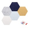 MECCANIXITY 5Pcs Hexagon Acoustic Panels 15.5x17.8cm B1 Fireproof Soundproof Foam