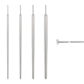 BodyAce 14G 16G 18G 20G - Piercing cónico, acero inoxidable sin rosca, herramienta auxiliar de tornillo, kit de estiramiento de perforación corporal curvada para orejas/nariz/ombligo/labio/cejas, Otros