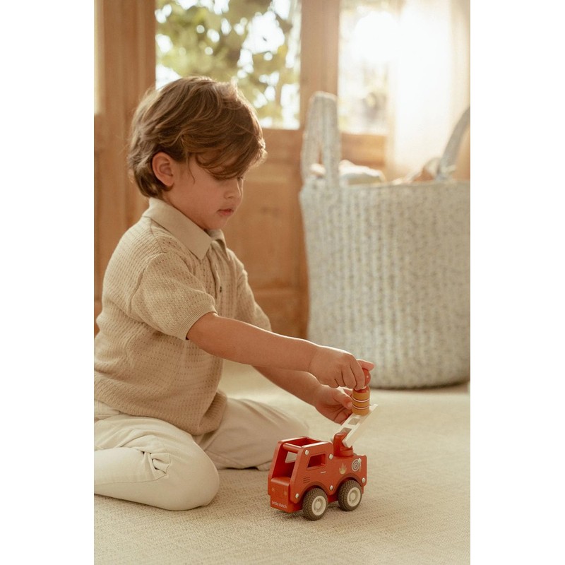 Little Dutch 2528 Wooden Fire Engine Red