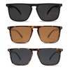VANLINKER Polarized Square Sunglasses for Men Women Shades with UV