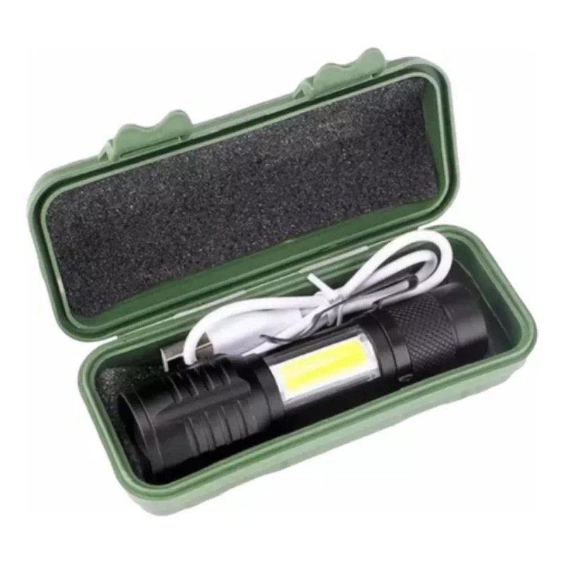 Hisemy Lampara Tactica Recargable Led Linterna Lateral Campismo