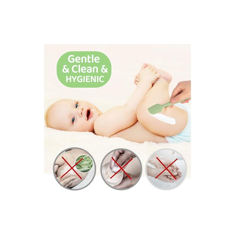 Butt Spatula Baby Diaper Cream spatula 3 Pcs with 3