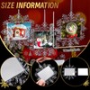 Yookeer Christmas Snowflake Hanging Photo Frame Snowflake Ornaments Christmas Photo