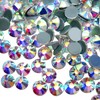 Jollin Hot Fix Crystal Flatback Rhinestones Round Diamond Glass Gems